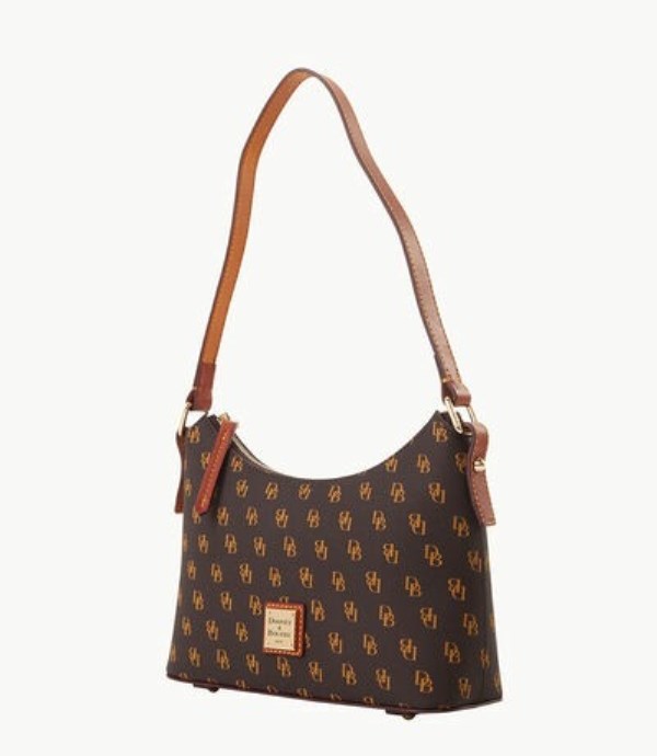 Brown Dooney And Bourke Gretta Baguette Women's Shoulder Bags | 48MGKVAIO