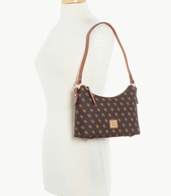 Brown Dooney And Bourke Gretta Baguette Women's Shoulder Bags | 48MGKVAIO