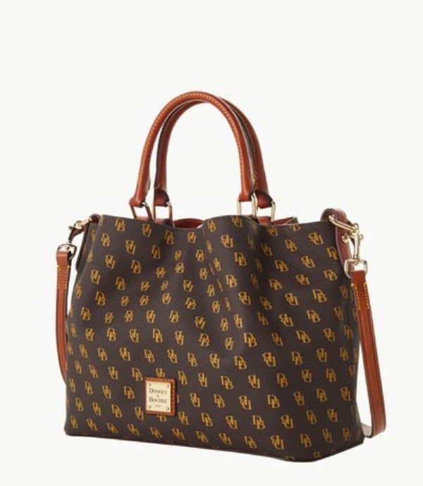 Brown Dooney And Bourke Gretta Brenna Women's Satchel Bags | 13RJLUXZB