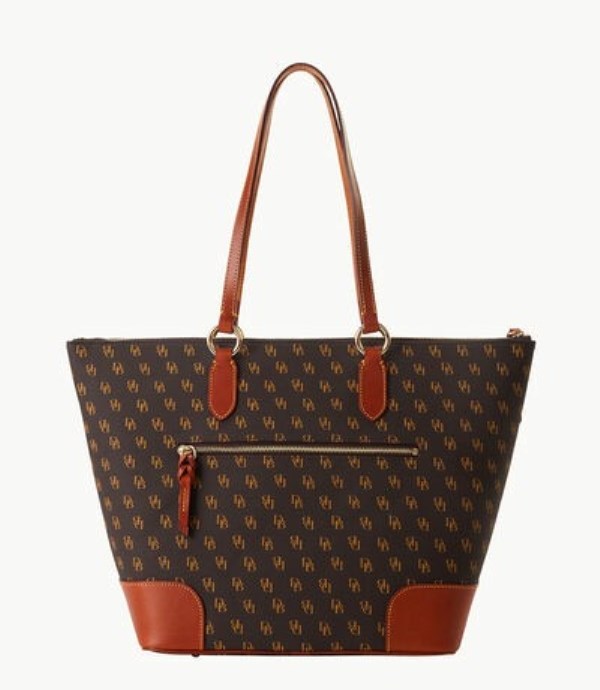 Brown Dooney And Bourke Gretta Career Women's Tote Bags | 68BPYHVSO