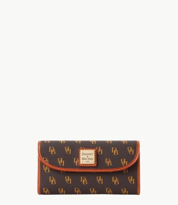 Brown Dooney And Bourke Gretta Continental Women\'s Wallets | 56EVWIDAU