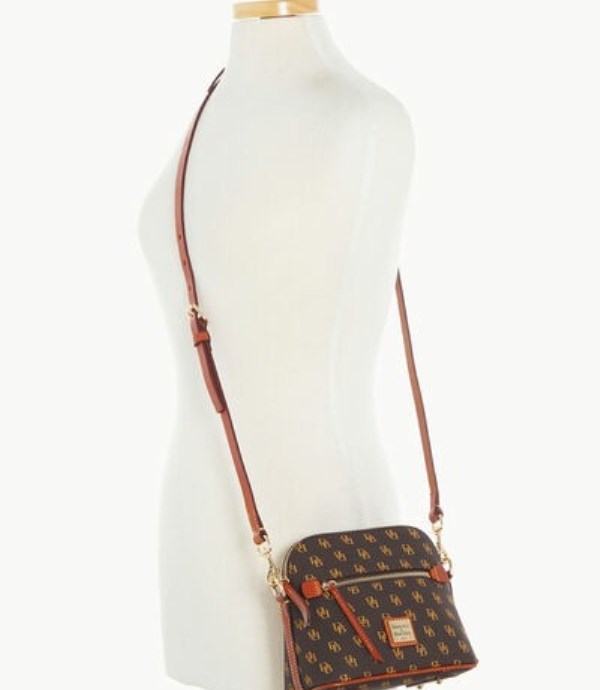 Brown Dooney And Bourke Gretta Domed Women's Crossbody Bags | 30QXYHCGW