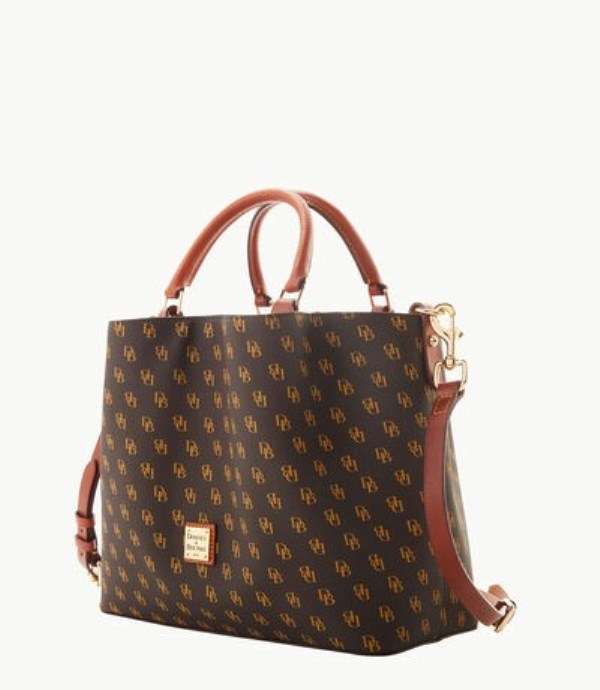 Brown Dooney And Bourke Gretta Large Barlow Women's Tote Bags | 87OEBPNJY