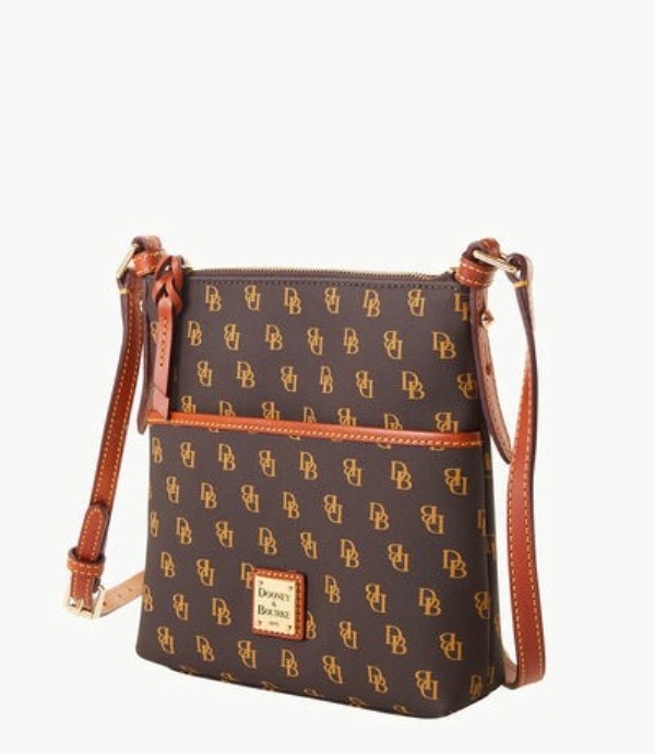 Brown Dooney And Bourke Gretta Letter Carrier Women's Crossbody Bags | 09YRELZAS