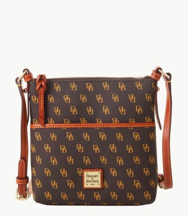 Brown Dooney And Bourke Gretta Letter Carrier Women\'s Crossbody Bags | 09YRELZAS