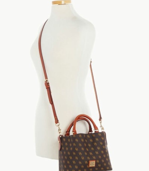 Brown Dooney And Bourke Gretta Mini Barlow Women's Satchel Bags | 62WHNDPCU