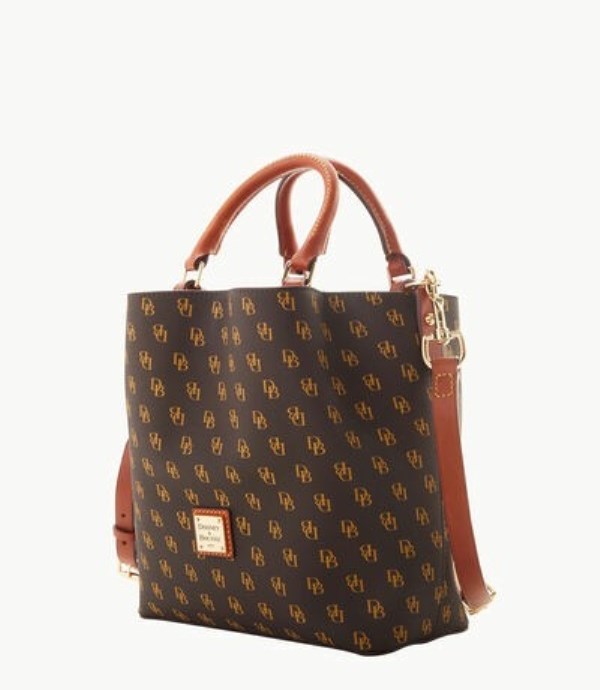 Brown Dooney And Bourke Gretta Small Barlow Women's Satchel Bags | 32PRBNTCD