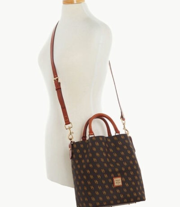 Brown Dooney And Bourke Gretta Small Barlow Women's Satchel Bags | 32PRBNTCD