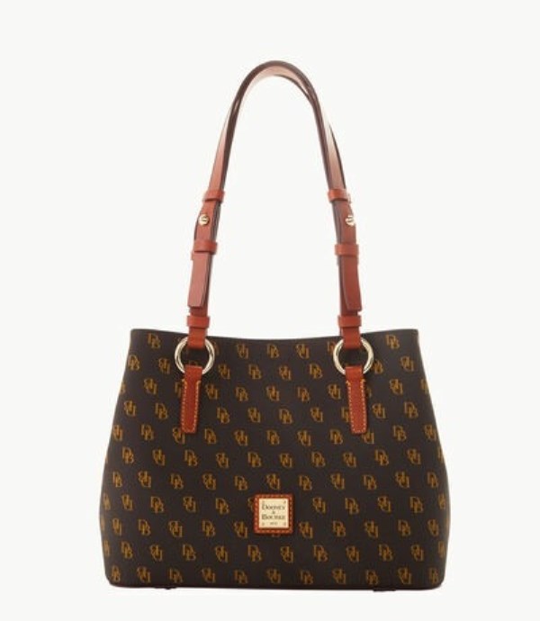 Brown Dooney And Bourke Gretta Small Briana Women\'s Shoulder Bags | 40KFCIYPD