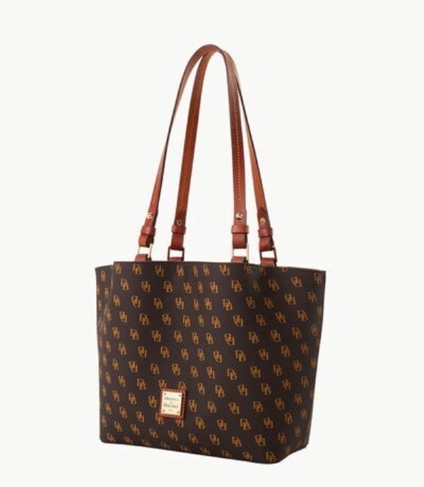 Brown Dooney And Bourke Gretta Small Flynn Women's Shoulder Bags | 23JFDNZSH