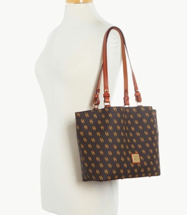 Brown Dooney And Bourke Gretta Small Flynn Women's Shoulder Bags | 23JFDNZSH