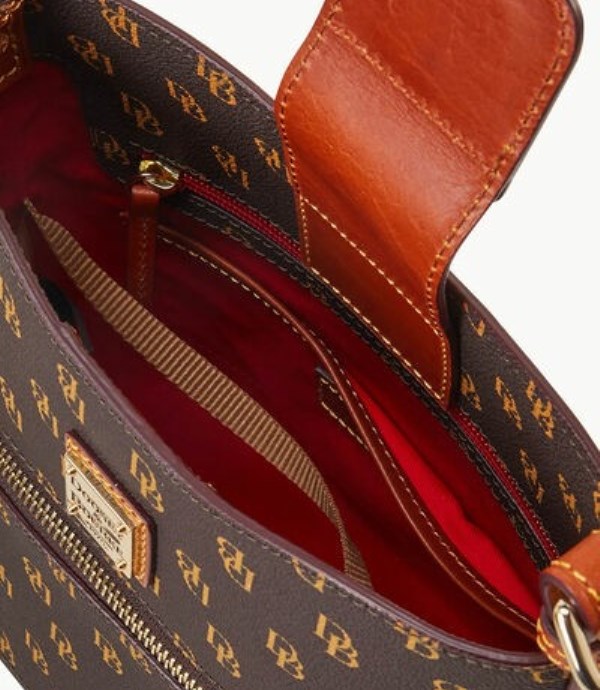 Brown Dooney And Bourke Gretta Small Ridley Women's Crossbody Bags | 63IEGYUQW