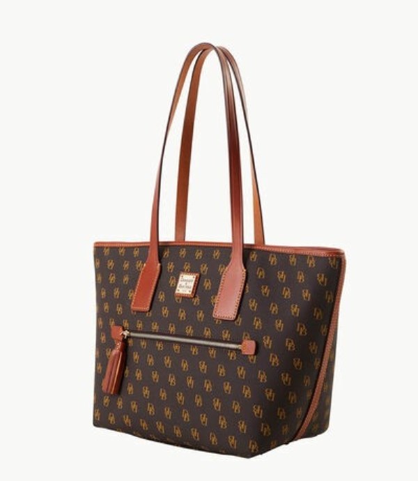 Brown Dooney And Bourke Gretta Small Women's Tote Bags | 53OUNQRIH