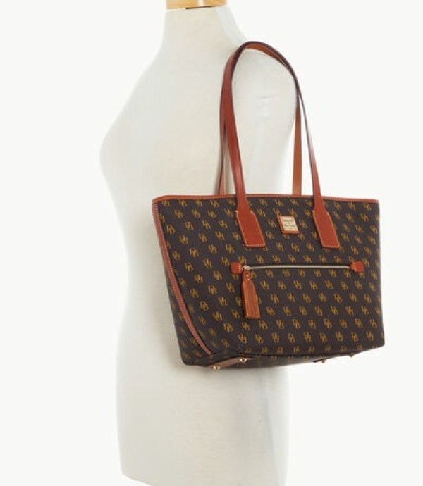 Brown Dooney And Bourke Gretta Small Women's Tote Bags | 53OUNQRIH