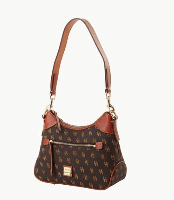 Brown Dooney And Bourke Gretta Small Women's Hobo Bag | 80TQHOWDB