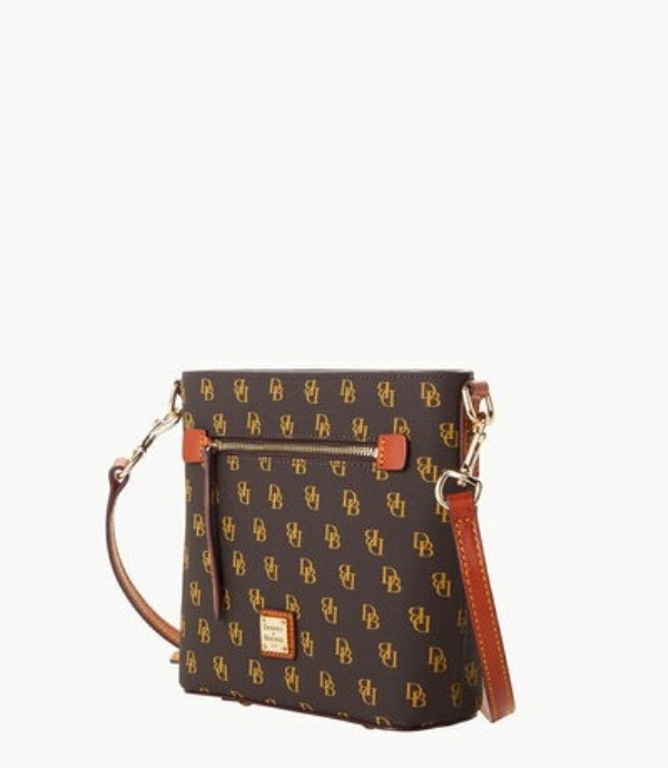 Brown Dooney And Bourke Gretta Small Zip Women's Crossbody Bags | 30ETWQBJO