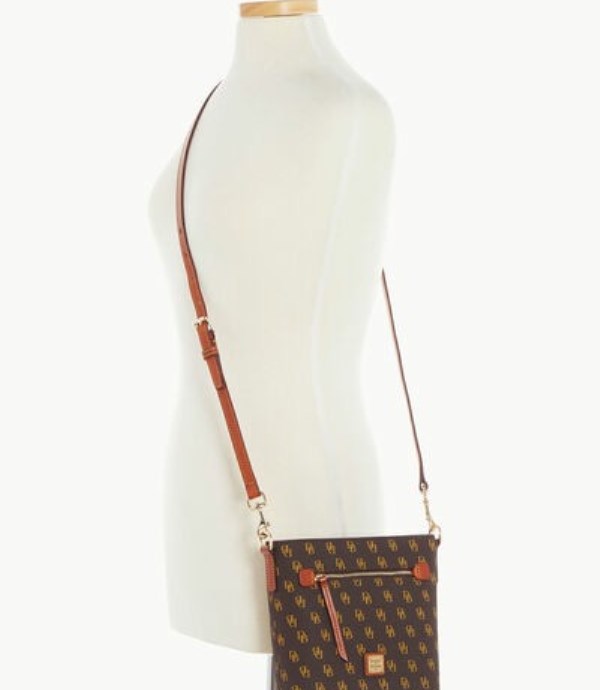 Brown Dooney And Bourke Gretta Small Zip Women's Crossbody Bags | 30ETWQBJO