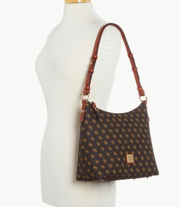 Brown Dooney And Bourke Gretta Women's Hobo Bag | 29CREUVIX