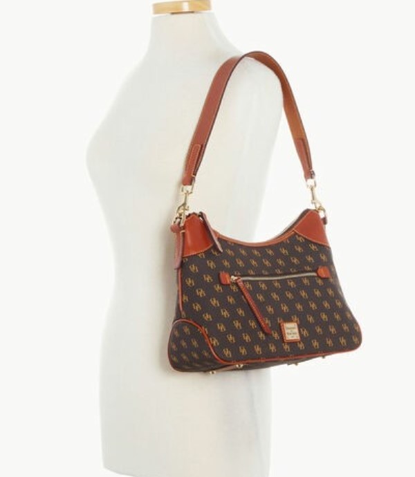 Brown Dooney And Bourke Gretta Women's Hobo Bag | 67OGUYPDB