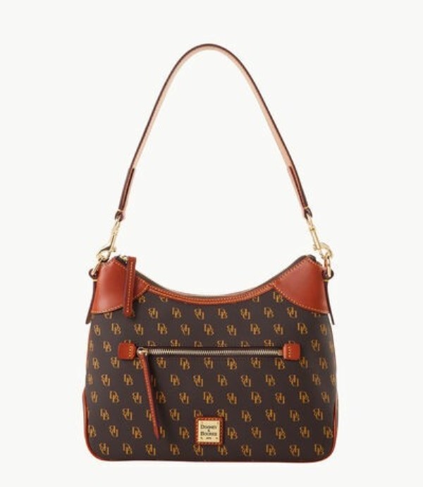 Brown Dooney And Bourke Gretta Women\'s Hobo Bag | 67OGUYPDB