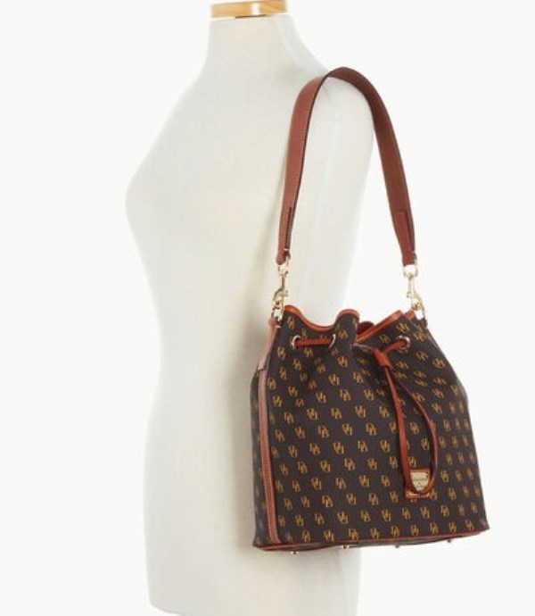 Brown Dooney And Bourke Gretta Women's Shoulder Bags | 75QCNSMGU