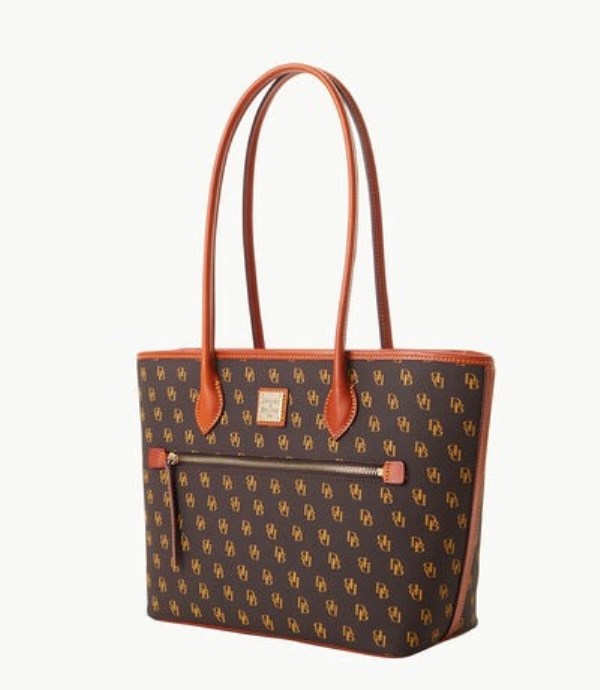 Brown Dooney And Bourke Gretta Women's Tote Bags | 02MWVUJXQ