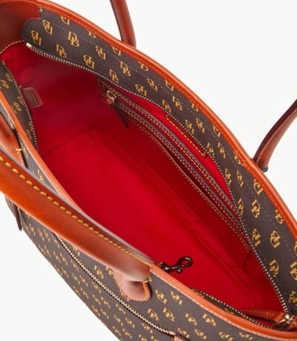 Brown Dooney And Bourke Gretta Women's Tote Bags | 02MWVUJXQ