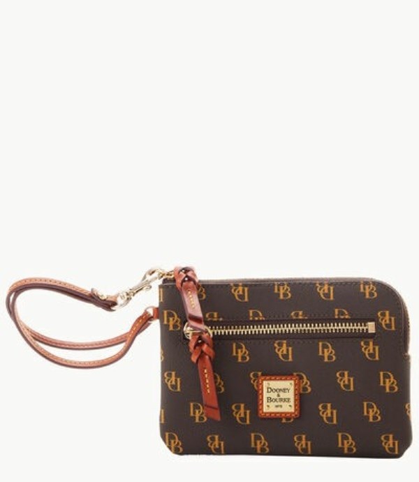 Brown Dooney And Bourke Gretta Zip Around Women\'s Wallets | 67KULVNXY