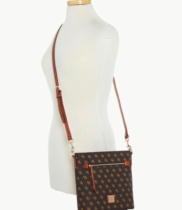 Brown Dooney And Bourke Gretta Zip Women's Crossbody Bags | 49HLXJIOG