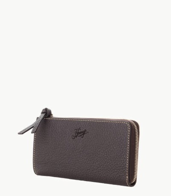 Brown Dooney And Bourke Henrys Zip Women's Clutch Bag | 83MOGKXNR