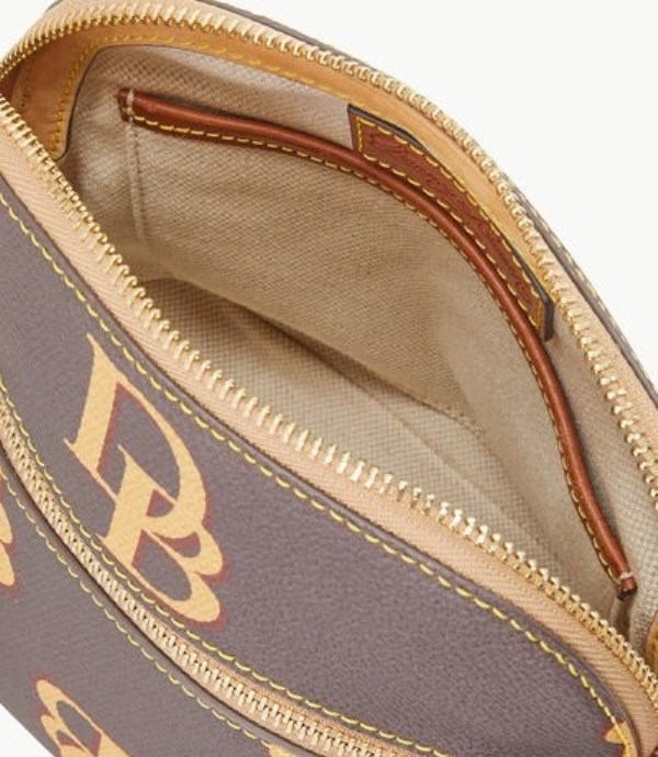 Brown Dooney And Bourke Monogram Domed Women's Crossbody Bags | 14NKBLYDW