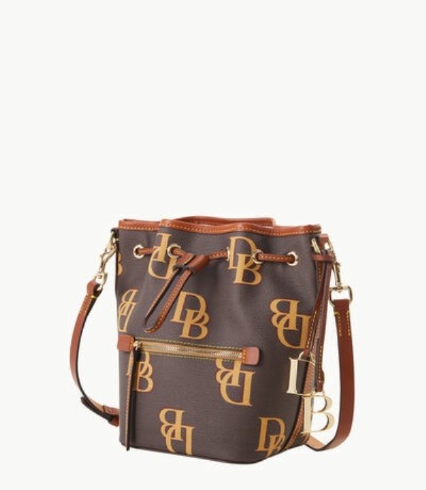 Brown Dooney And Bourke Monogram Small Women's Shoulder Bags | 70UBWOMHL