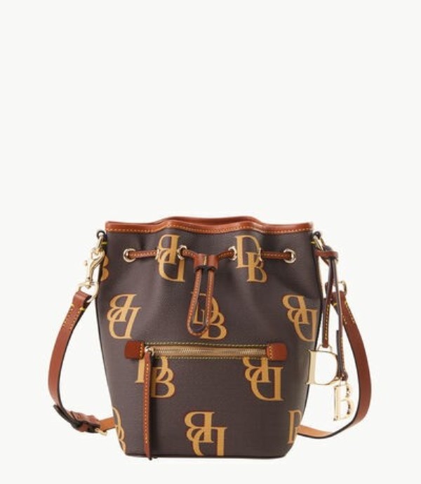 Brown Dooney And Bourke Monogram Small Women\'s Shoulder Bags | 70UBWOMHL