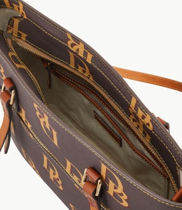 Brown Dooney And Bourke Monogram Women's Shopper Bag | 40XEDUVHI