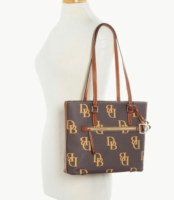 Brown Dooney And Bourke Monogram Women's Shopper Bag | 40XEDUVHI