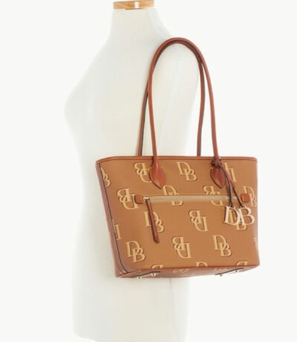 Brown Dooney And Bourke Monogram Women's Tote Bags | 56ABQXGUN