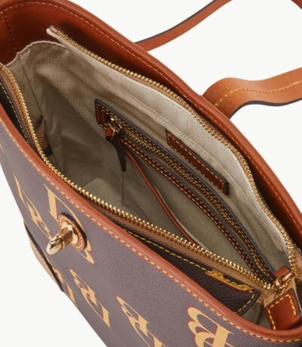 Brown Dooney And Bourke Monogram Women's Bucket Bags | 62MXZKIYT