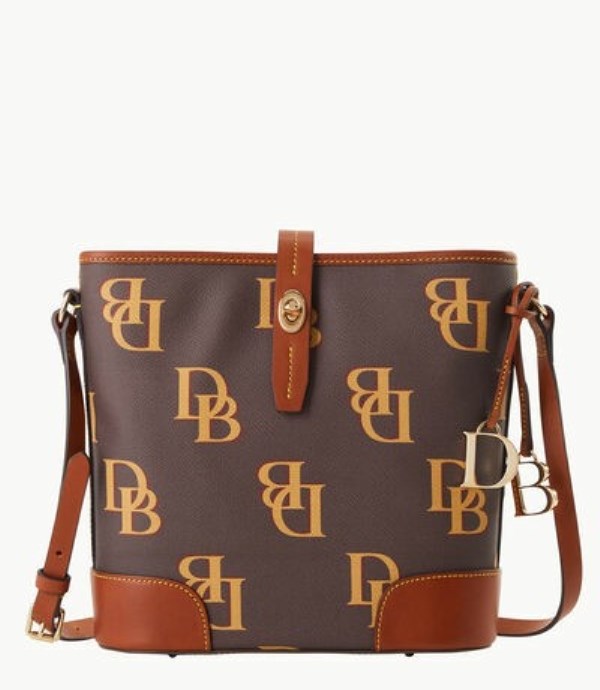 Brown Dooney And Bourke Monogram Women\'s Bucket Bags | 62MXZKIYT