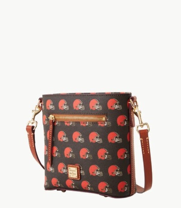 Brown Dooney And Bourke NFL Browns Small Zip Women's Crossbody Bags | 95FGBUAVO