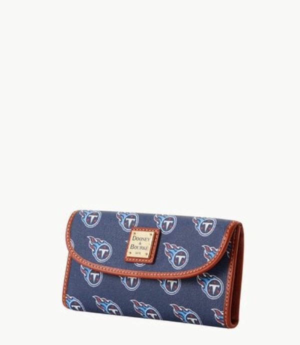 Brown Dooney And Bourke NFL Titans Continental Women's Clutch Bag | 49JQCMIFU