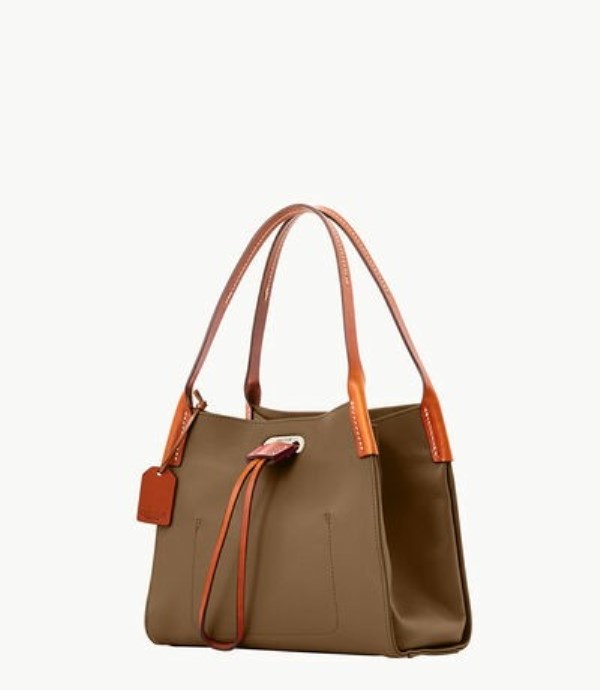 Brown Dooney And Bourke Oncour Twist Mini Full Up Women's Shoulder Bags | 42WDXHNTG