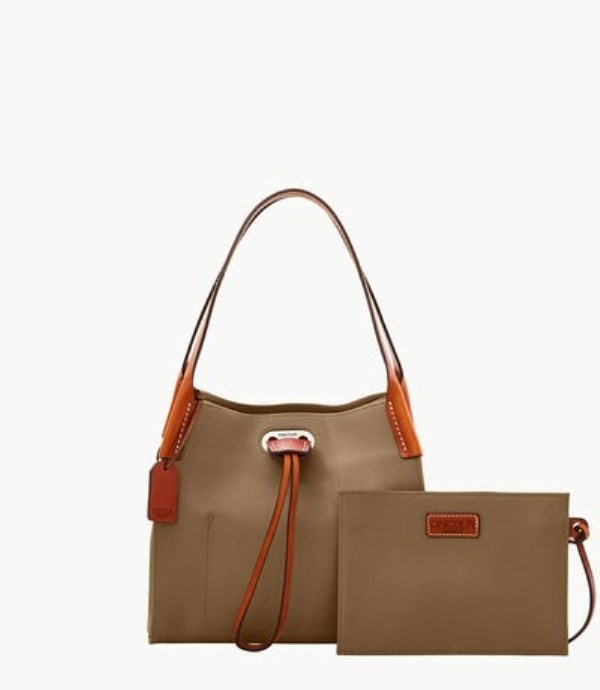 Brown Dooney And Bourke Oncour Twist Mini Full Up Women's Shoulder Bags | 42WDXHNTG