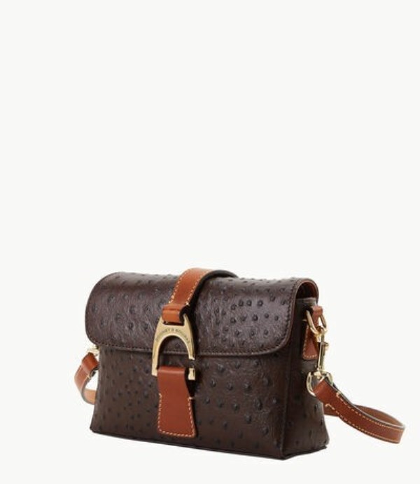 Brown Dooney And Bourke Ostrich Women's Crossbody Bags | 01PZQWEGV