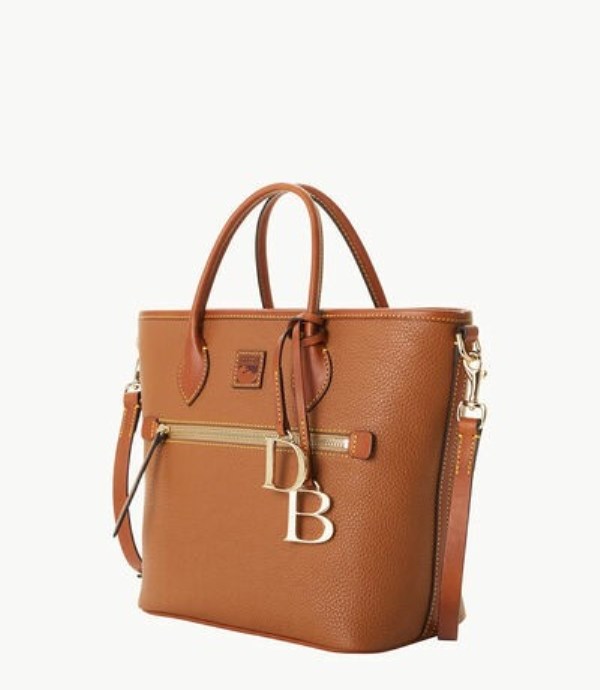 Brown Dooney And Bourke Pebble Grain Handle Women's Tote Bags | 37FYRPLVG