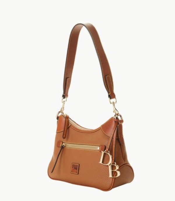 Brown Dooney And Bourke Pebble Grain Small Women's Hobo Bag | 53CYBOQHV