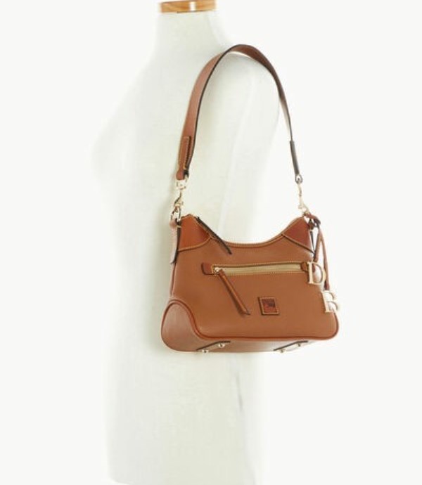 Brown Dooney And Bourke Pebble Grain Small Women's Hobo Bag | 53CYBOQHV