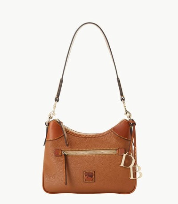 Brown Dooney And Bourke Pebble Grain Small Women\'s Hobo Bag | 53CYBOQHV