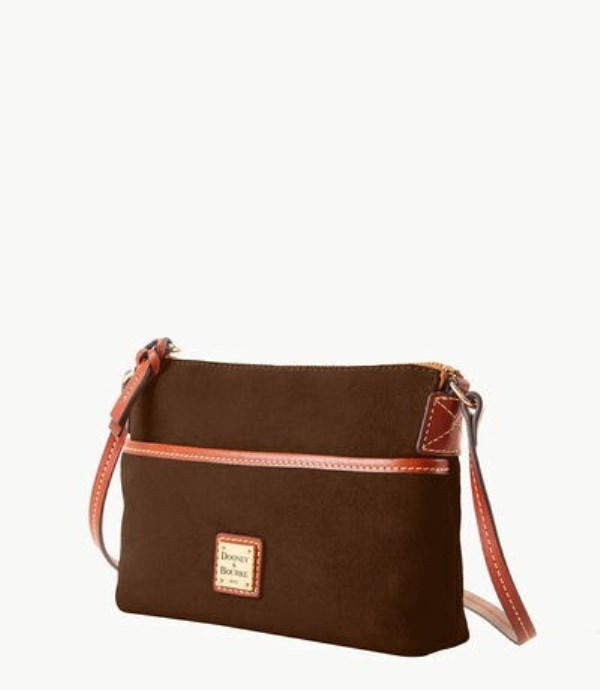 Brown Dooney And Bourke Suede Ginger Women's Crossbody Bags | 72VHXZNQO