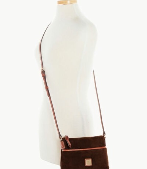 Brown Dooney And Bourke Suede Ginger Women's Crossbody Bags | 72VHXZNQO