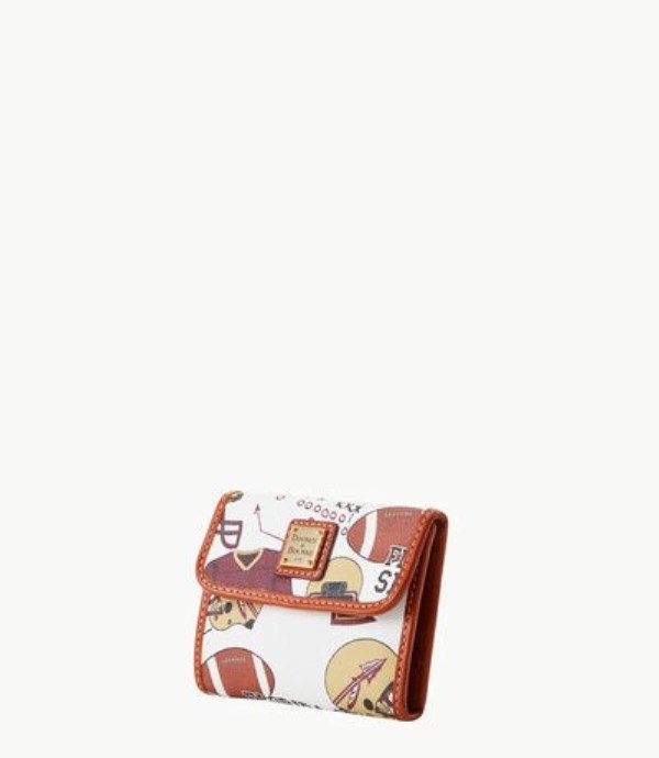 Burgundy Dooney And Bourke NCAA Florida State Flap Credit Women's Wallets | 01KPQEDVZ